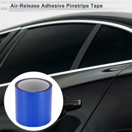 RATCHROLL 1 Roll Universal Air-Release Adhesive Pinstripe Tape Holographic Automotive Pinstriping Tape Blue 164.04ft x 3.94"