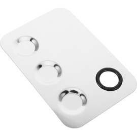 PACKOVE Paleta para Mezclar Maquillaje de Paleta Base Líquida, Tamaño Mediano, Acero Inoxidable, para Maquilladores Profesionales, Uso en Salón de Belleza, Tres Compartimentos Cuadrados