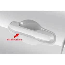 Beautost Fit for Honda New Pilot 2025 Door Handle Cover Trims ABS (Piano Black)