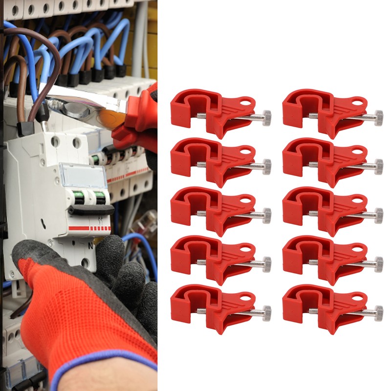 10Pcs Circuit Breaker Lockout Device Multifunctional Universal Circuit Breaker Safety