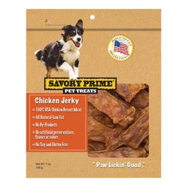 Savory Prime 371 Usa Natural Chicken Jerky Dog Treats, 7 Oz