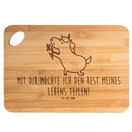 Mr. & Mrs. Panda Bamboo Chopping Board Unicorn Flower Gift Boyfriend Kitchen Board Breakfast Board Pegasus Wooden Board Unicorns Unicorn