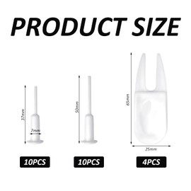 RNSKFG 24 Pieces Of Yoga Ball Gas Tug Plug, Ball Needle Plastic Plug, Yoga Ball Plug, Yoga Accessories.