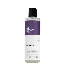 Her Fantasy Box- Gel de ducha equilibrante de pH Refresh: solución de higiene femenina natural para una limpieza suave y control de olores