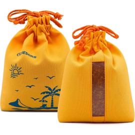 Wisesorb 2X 1000 Gram Reachargeable Silica Gel Beads with 2 Cloth Bags, Indicating Moisture Absorber Desiccant Packs for Storage