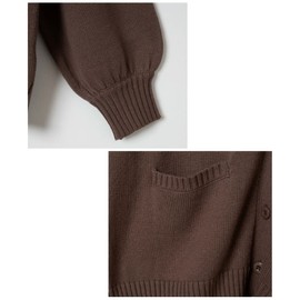 Wigo School Cardigan, Cardigan, Women's, Vest, Knit, Sweater, Top, Student Clothes, Uniform, Outerwear, Solid Color, For Girls, Commuting to School, High School, Middle School, Autumn Clothes, Spring Clothes, Spring, Summer, Autumn, Winter, Present, Gift