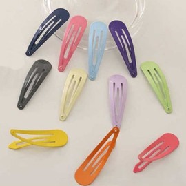 Triangle snap clip, side hair fixation, colored hair pin, tidying up flyaways, makeup, bangs accent, toddler, children, mini accessory, three / 삼각 똑딱핀 옆머리 고정 컬러 헤어 삔 잔머리 정리 메이크업 앞머리 포인트 유아 어린이 미니 액세서리 삼