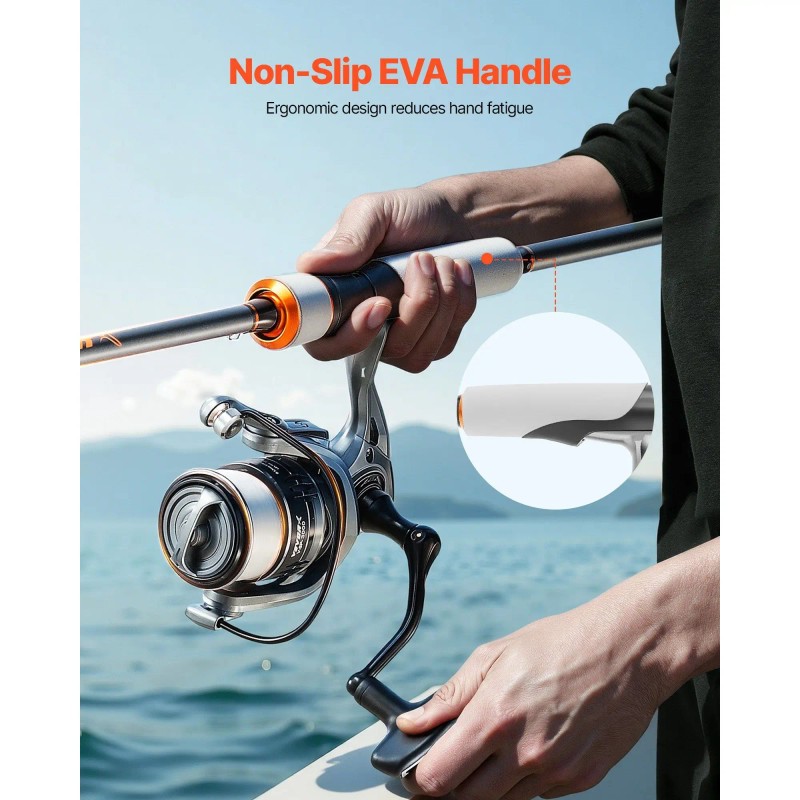 IM7 Carbon Fiber Spinning Rod Reel Combo for Bass Fishing
