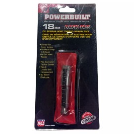 PowerBuilt 18mm Back-Tap O2 Sensor Port Thread Repair Tool USA Made 641133