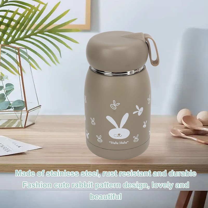 Children's Insulation Cup 12oz Double Wall Portable Rabbit Pattern Insulated