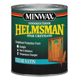 1 qt Minwax 63205 Clear Helmsman Indoor/Outdoor Spar Urethane, Satin