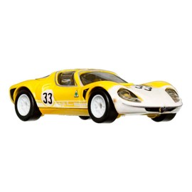 Hot Wheels Die Cast Modello Car Culture Circuit Legends 1969 Alfa Romeo 33 Yellow Scale 1:64 7 cm HCJ91