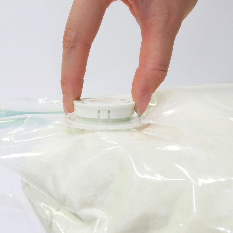 Towa Sangyo Compression Bag, Just Press From The Top, Clear