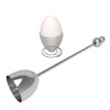 Stainless Steel Egg Opener with Spring-Loaded Egg Holder – Compact