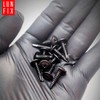 100er Packung schwarze Bohrschrauben 4,2x19 mm aus Stahl fosfatiert mit
