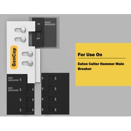 GenCap Generator Interlock Kit Compatible with Eaton Cutler Hammer CH-5 Panels, for Safe Usage of Portable Power During Outage