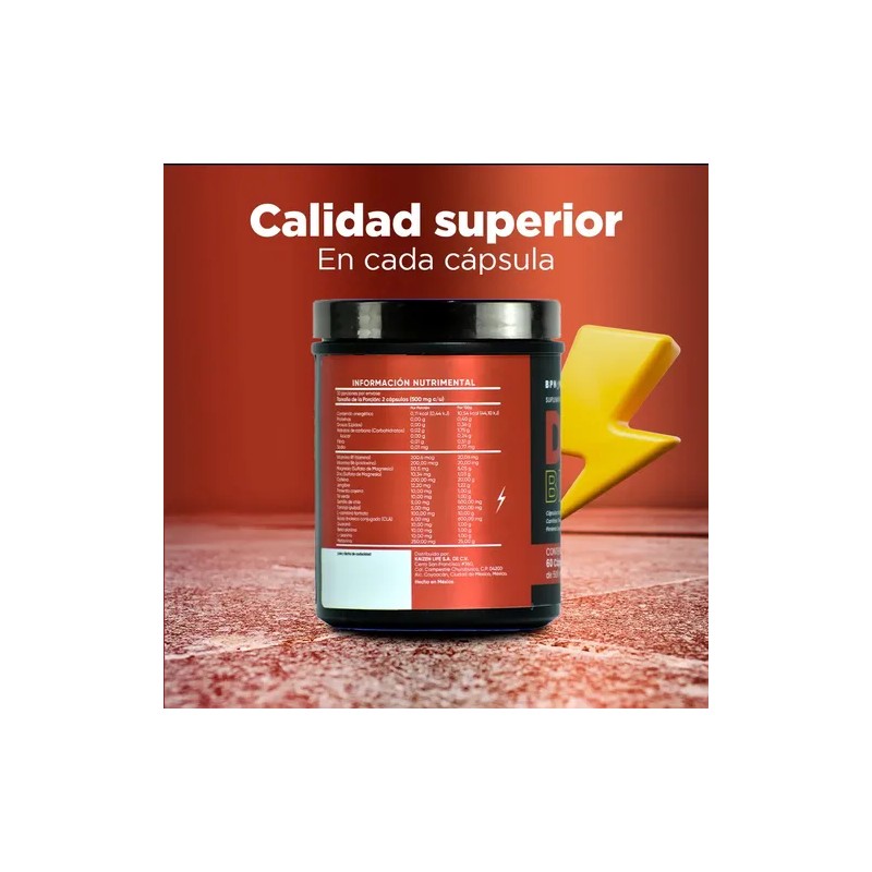 Quemador De Grasa Termogenico Carnitina Cafeina Cla Guarana