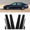 8pcs Pillar Post Trim Kit 4D Style Gloss Black Side
