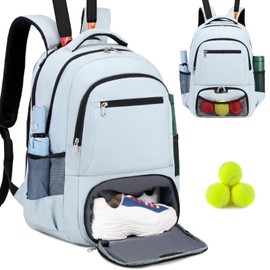 ACESAK Tennis Backpack Tennis Bag for Women Men - Tennis Bag Holds 2 Rackets, Badminton Squash, Pickleball Paddles Balls