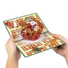 GREETING ART Pop Up Christmas Card, Winter Paper Flower Basket
