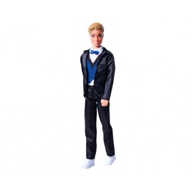 Simba 105733629 Steffi Love Kevin Charming, Toy Doll Wearing an Elegant Suit with Bow Tie and Vest, 30 cm, from 3 Years, Blue