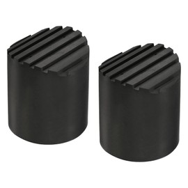 MECCANIXITY Ladder Non-Slip Feet Mat 42mm ID Rubber Round Telescopic Ladder Accessories Pad Cover Cushion for Ladder Protection Black Pack of 2