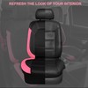 CAR PASS Leather Seat Covers, Breathable Universal Car Seat Cover