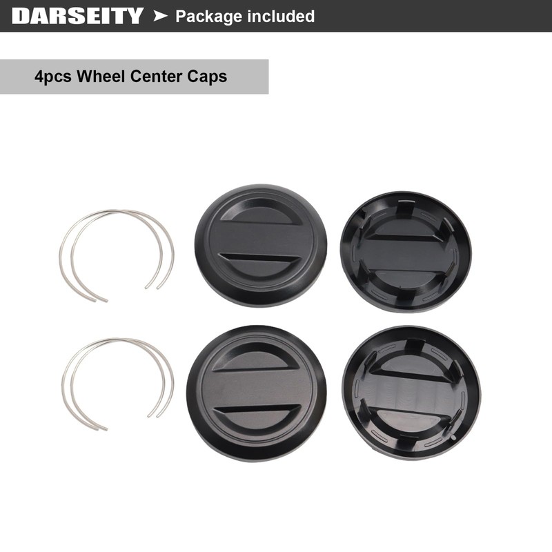 4 Pack Polaris RZR Hub Wheel Center Caps, Replace #1522872-655,