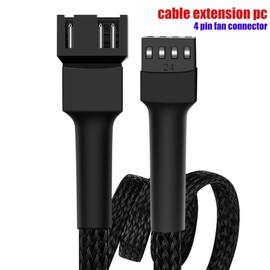 12" pwm Fan Extension Cable，4 pin Fan Extension Cable，Cable Extension pc，PC Fan Extension Cable, PWM Fan Extension Cable, PWM Extension Cable(12"（30cm） 6pcs)