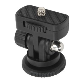 Mini Cabezal de Bola, Soporte de Montaje de Interfaz de Zapata Fría de 1/4 Pulgada Gimbal Mini Cabezal de Bola de Monitor Ajustable de 180 Grados, para Luz de Flash de Trípode de Cámara DSLR