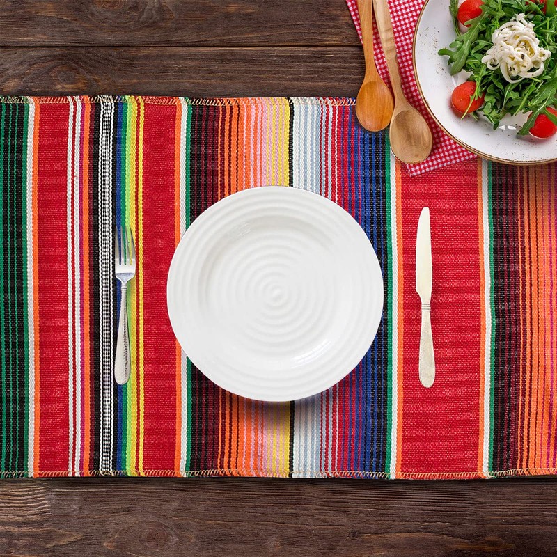SevenFish Mexican Serape Table Runner for Mexican Party Wedding Decorations
