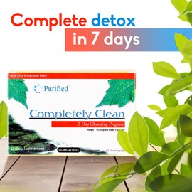 Omni Completely Clean 7 Day Detox - Complete Body Cleansing Support Pills - Deep System Cleanser Formula - Flush Out Toxins & Waste - 42 Capsules (Pack of 2)