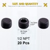Mardatt 20Pcs 1/2" NPT Plug Pipe Plugs Fitting Carbon Steel