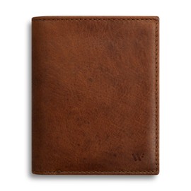 WIIUKA Men's Leather Wallet Slim Design with RFID Protection, Handmade, Wallet, Wallet, brown, Vintage