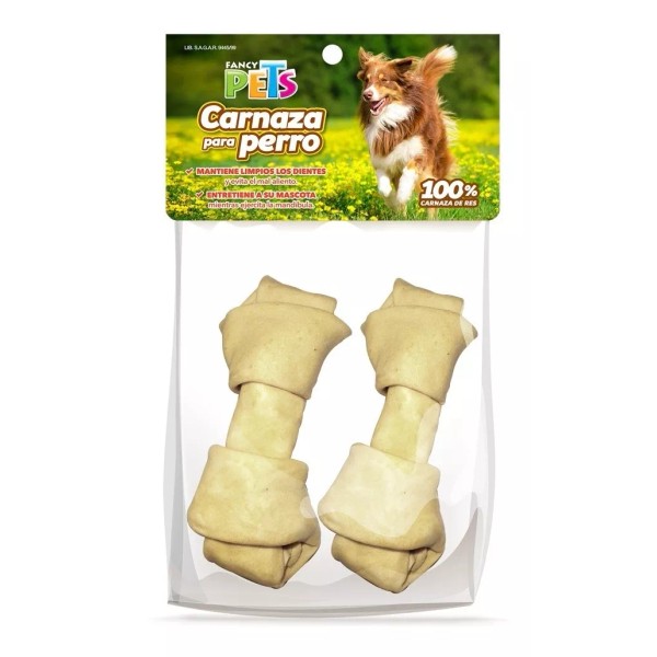 Fancy Pets Carnaza De Res (10-13 Cm) - 2 Pz Fl3704-2 Color Blanco