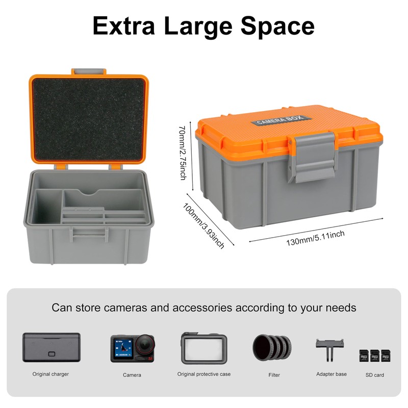 FiTSTILL Hard Plastic Portable Protective Storage Case for DJI Osmo