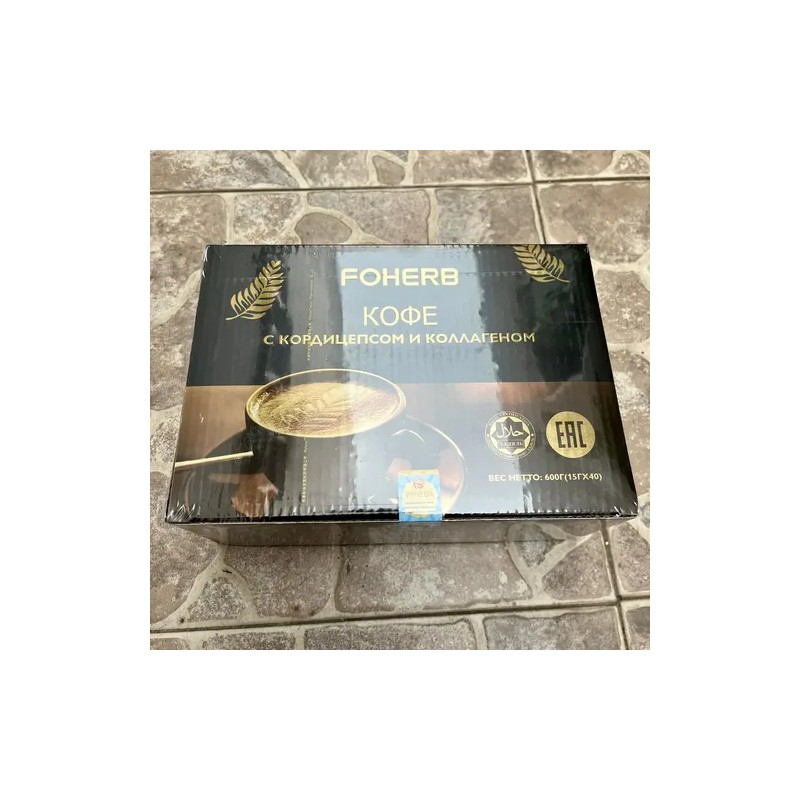 Café Instantáneo Foherb Whieda Cordyceps Peptido Colageno
