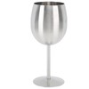 Stainless Steel Stem Wine Glasses Durable 304 Stainless Steel Wine