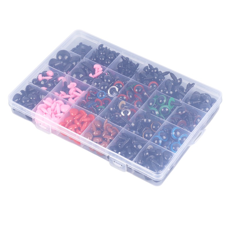 868pcs Safety Eyes and Noses Stuffed Crochet Eyes with Washers