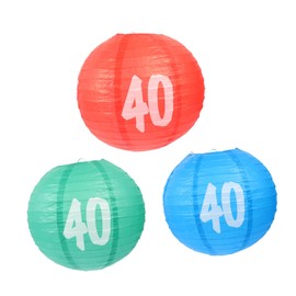 Operitacx Paper Lanterns Round Hanging Lanterns Unique Pastel Colors 40th Birthday Decorations