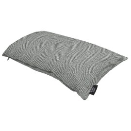 McAlister Textiles Charcoal Grey Herringbone Cushion Cover - Soft Decorative Throw Scatter Pillows for Bedroom or Living Room 50x30 Cm - 20x12 Inches