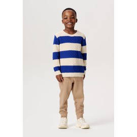 Noppies Hinojal Boys' Long-Sleeved Stripe Pullover, Fog - P873