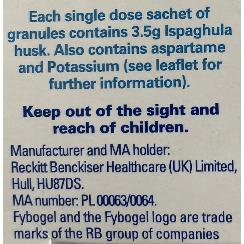 Fybogel - Hi-Fibre Orange Sachets - 10 x 4