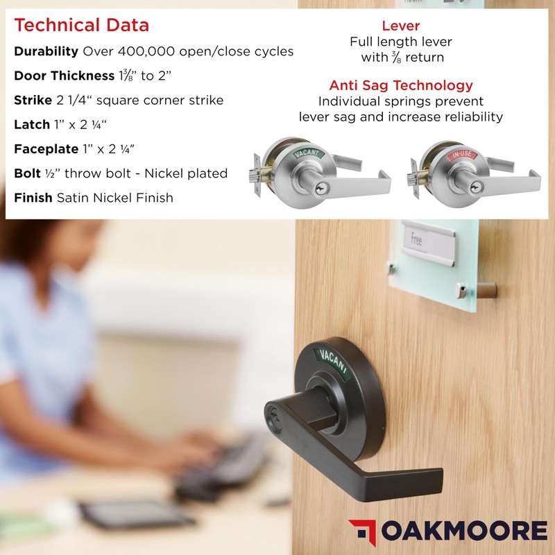 Keyed Entry Commercial Door Handle | Heavy Duty Commercial Door
