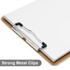 Macroclo Wood Clipboards Set of 2, Letter Size Hardboard Clip