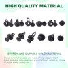 Keadic 120pcs Nylon Car Bracket Assortment 6.3mm 8mm 9mm 10mm