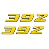 Pair Set 392 Front Right Door Side Badge Nameplates Emblem