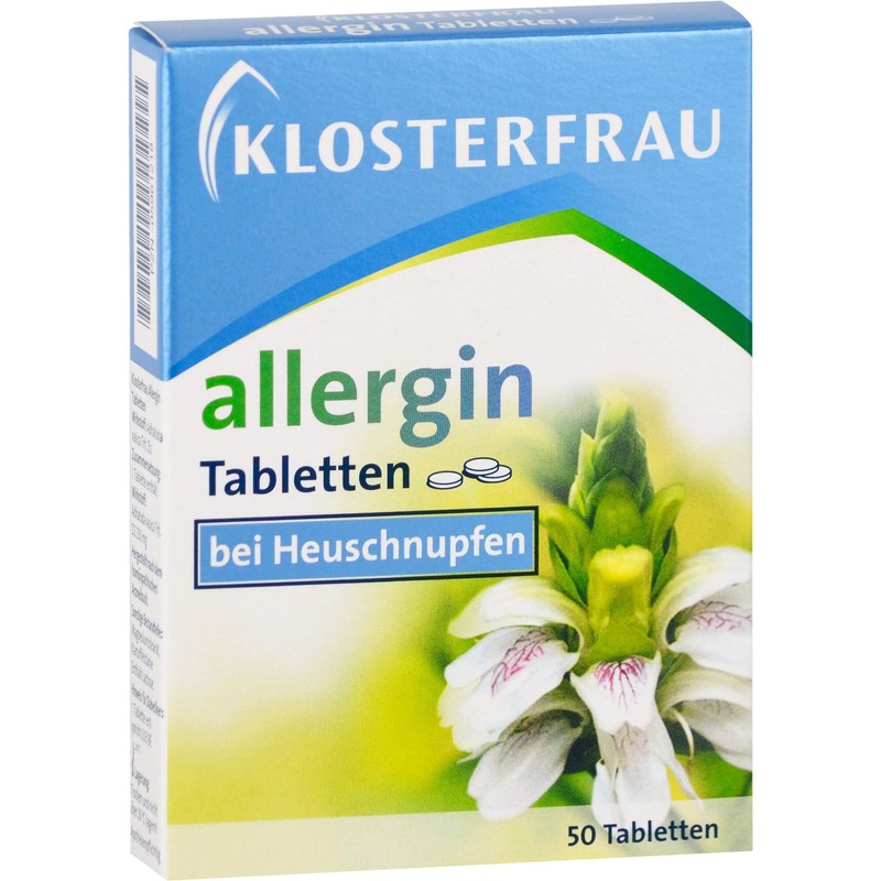 Klosterfrau Allergine Tablets for Hay Fever, Pack of 50 Tablets