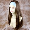 New Heat Resistant Light Brown 3/4 Fall Hair Piece Long