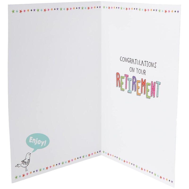 Piccadilly Greetings Modern Large Card Retirement - 12 x 9